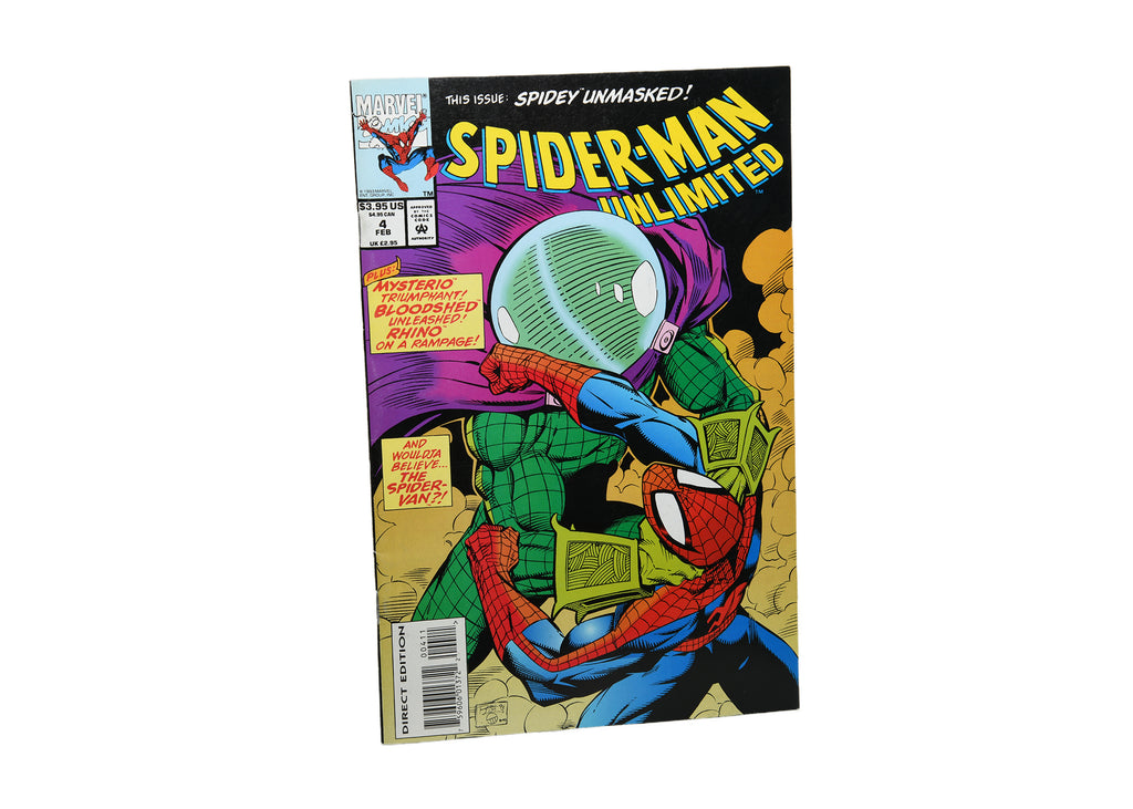 Marvel-Spider-Man Unlimited-Spidey Unmasked!-1993 Comic Book Feb #4