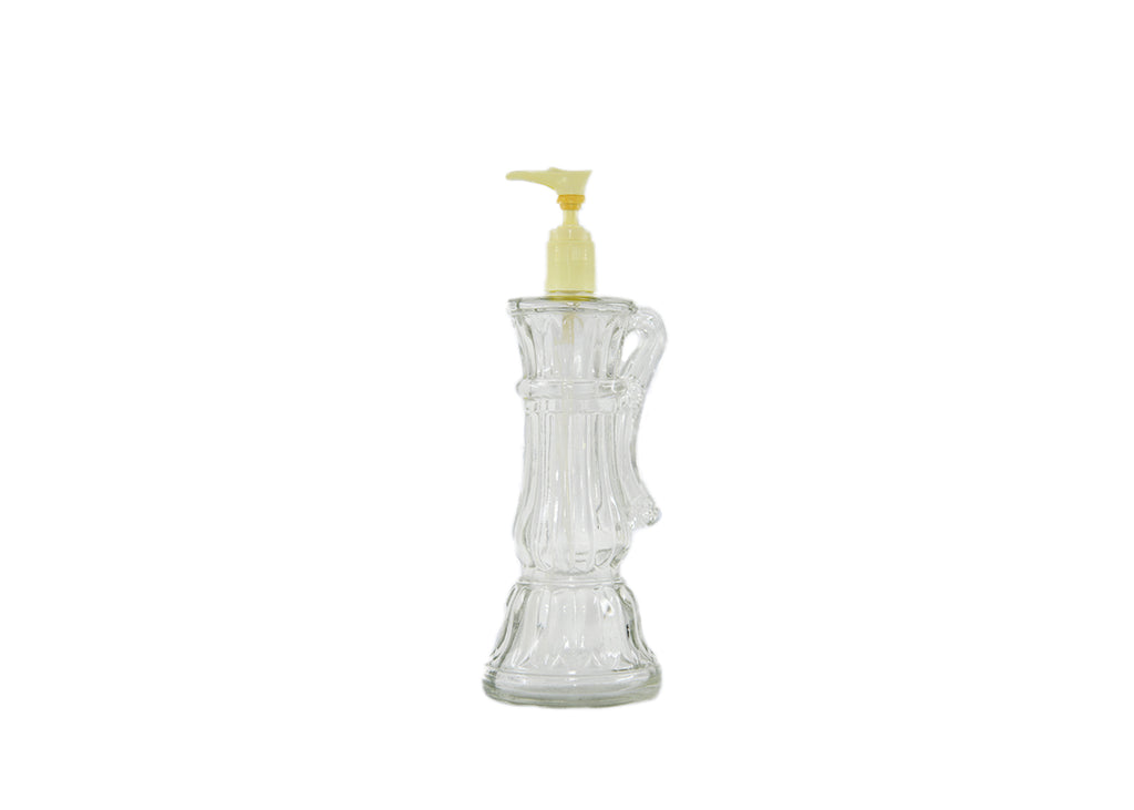 Avon-Old Fashion Clear Glass Hand Lotion Decanter