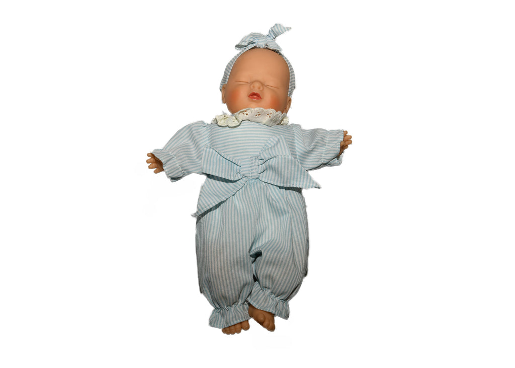 Baby Doll-Blue Striped Outfit