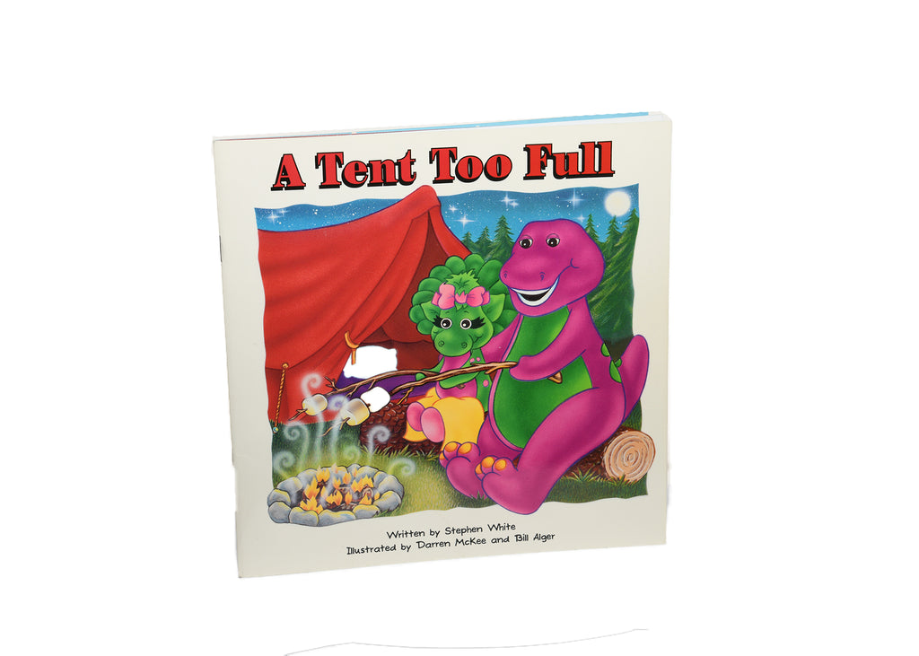 Barney-A Tent Too Full Barney & Baby Bop Book VG