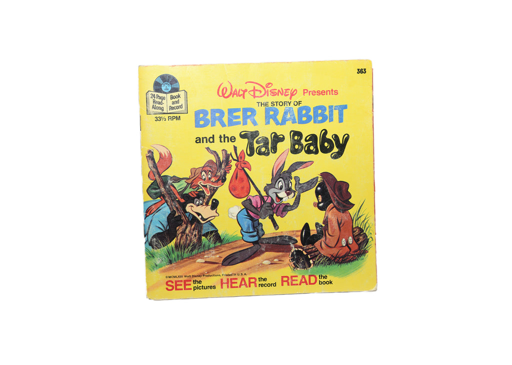 Walt Disney Brer Rabbit & Tar Baby-Record & Book