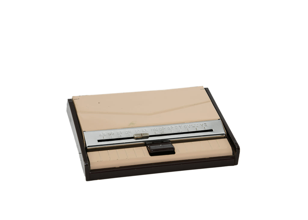 Address Book-Light Brown Tin