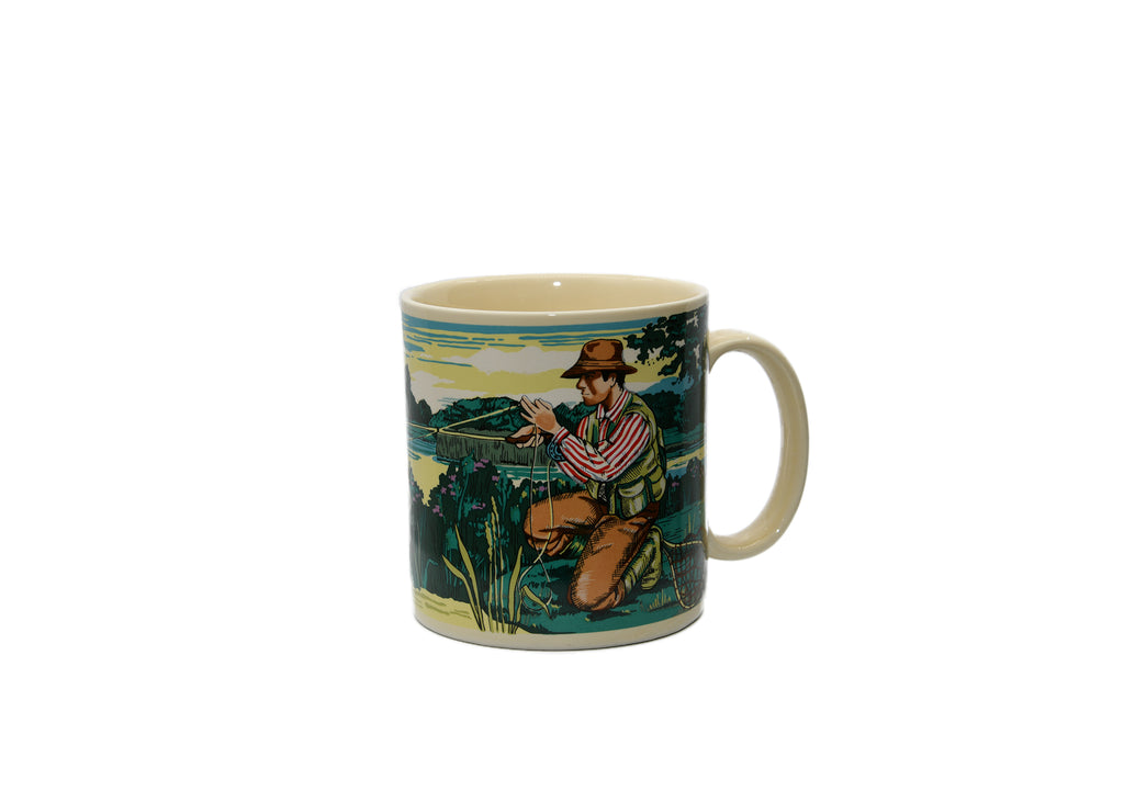 Fire King-Rainbow Diamond Pattern Coffee Cup