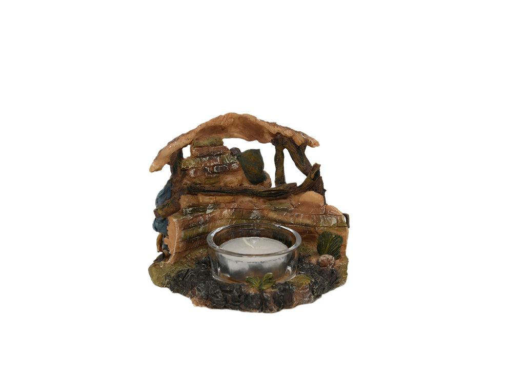 Small Ornament-Nativity Scene With Candle