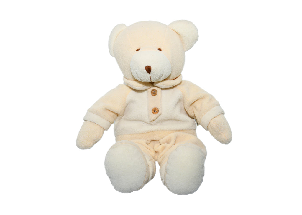 Vintage Big White Teddy Bear With Sweater
