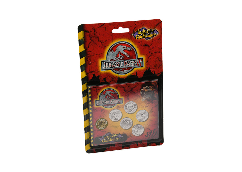 Jurassic Park - ReelCoinz  Booklet Medallions & Sticker Set 2001