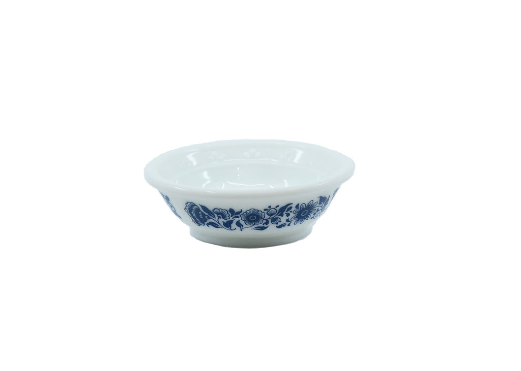 Avon-White with Blue Flower Bath Basin