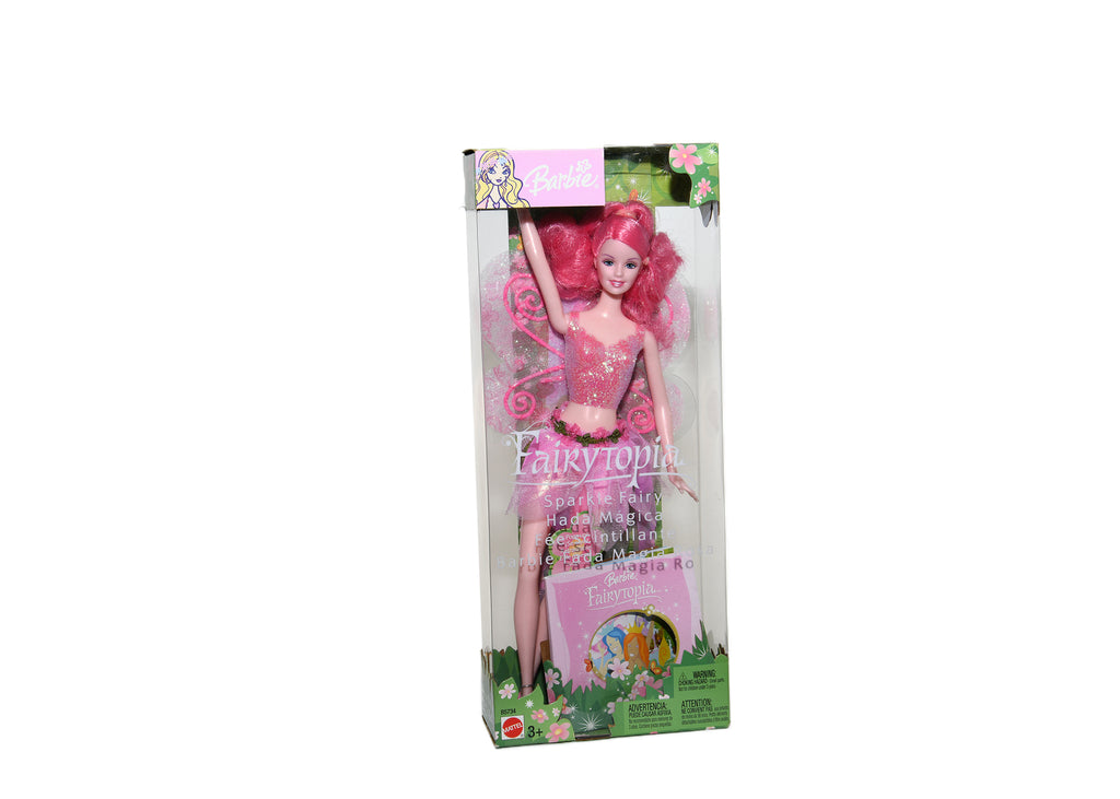 Mattel Barbie Doll-Fairy Topia-Sparkle Fairy-Red NIB B5734 Multilingual