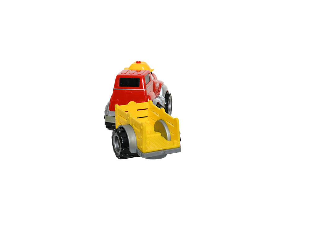 Tonka Lil' Chuck Red Truck & Yellow Trailer