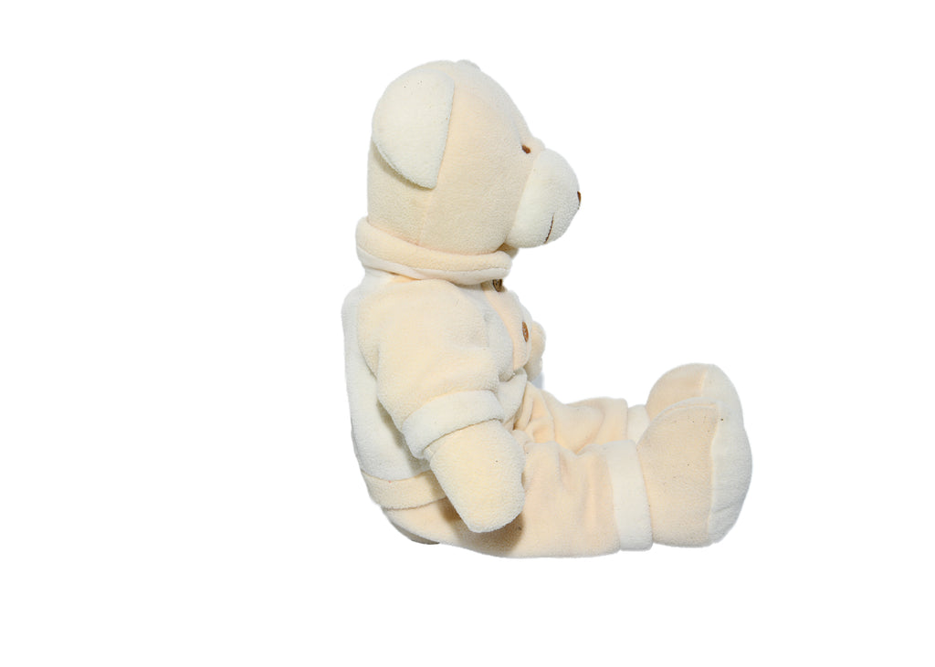 Vintage Big White Teddy Bear With Sweater
