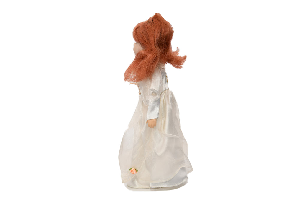 Red Head Doll With Silver Dress