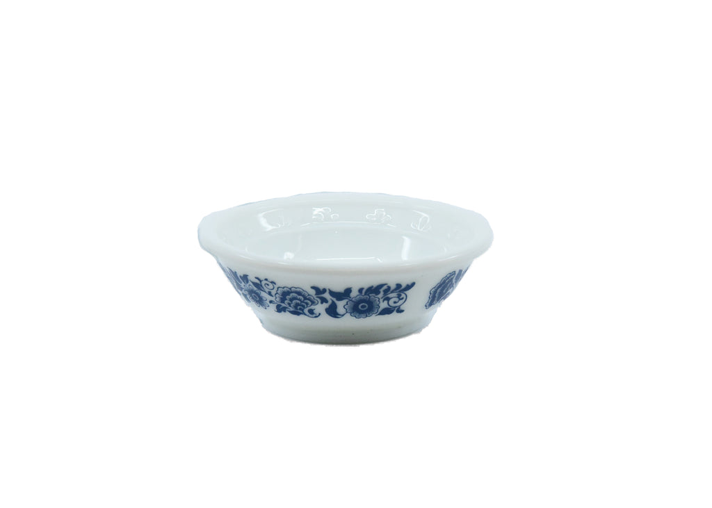 Avon-White with Blue Flower Bath Basin