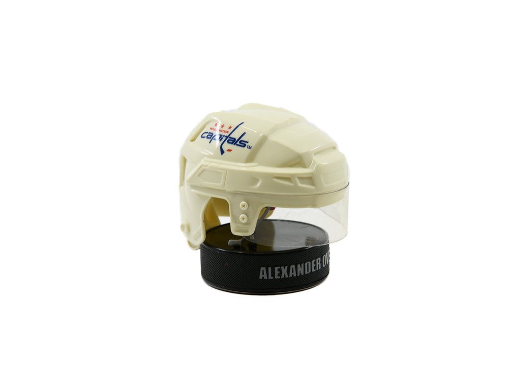 NHL Mini Plastic Hockey Helmet & Puck -Alexander Ovechkin-Capitals