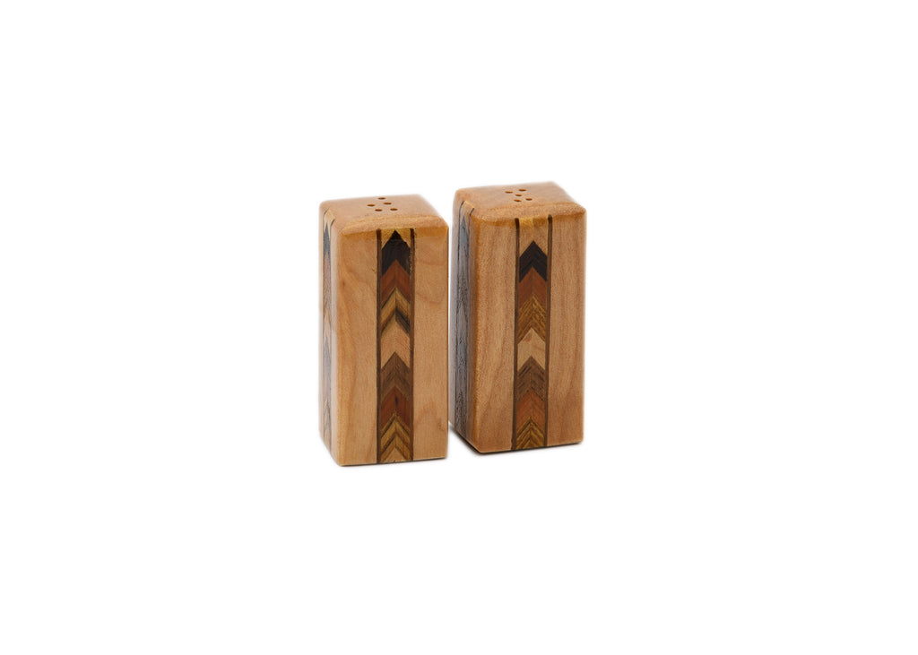 Vintage Wooden Salt & Pepper Shakers