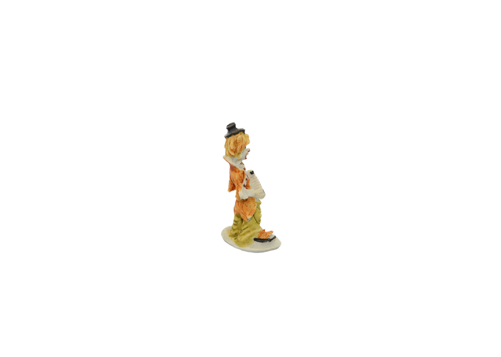 Vintage SATIS 5 Clown Playing Accordion Mini Figurine