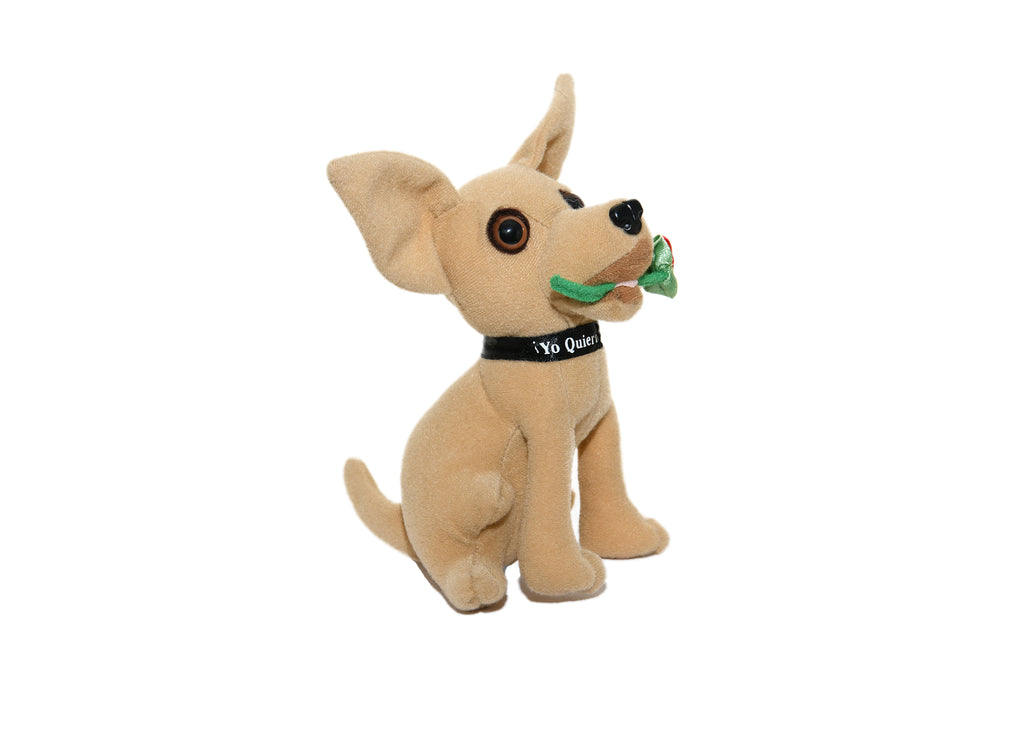 Taco Bell Dog Chihuahua-Yo Quiero Plush Stuffed Animal w Rose In Mouth