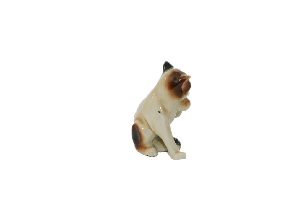 Porcelain Cat Sitting Ornament