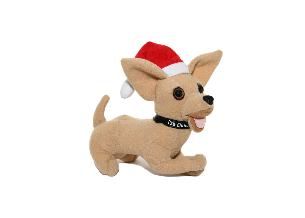 Taco Bell Dog Chihuahua-Yo Quiero Plush Stuffed Animal w Christmas Hat