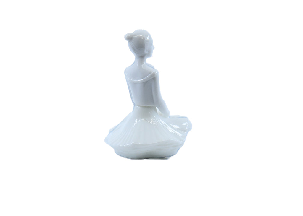 Avon-Ballerina Girl Milk White Glass Decanter 1080's