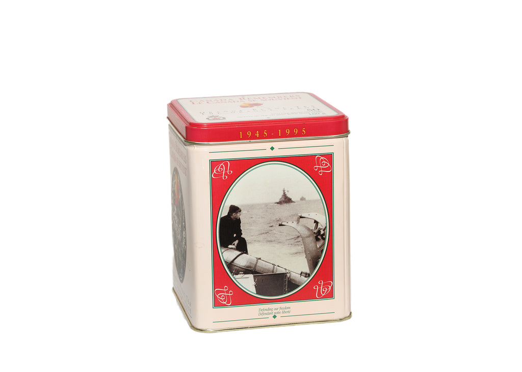 Canada Remembers 1945-1995-Orange Pekoe Tea Tin Canister