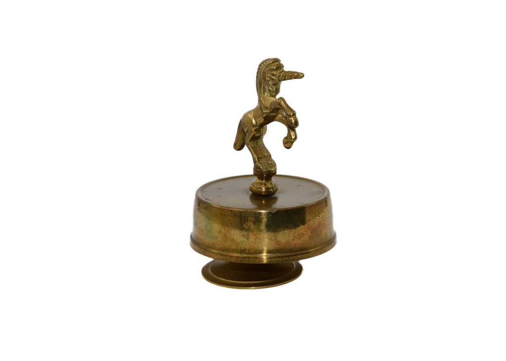 Unicorn Brass Musical Box