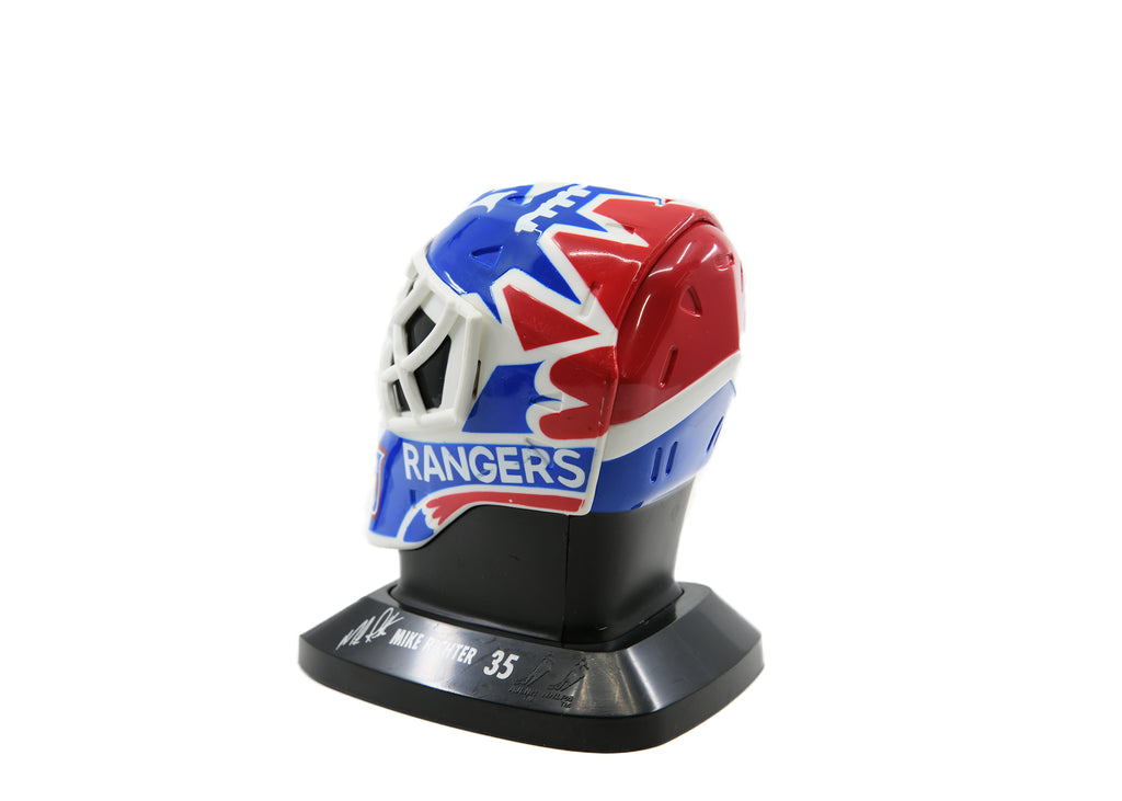 NHL Mini Plastic Goalie Mask -Rangers-Mike Richter