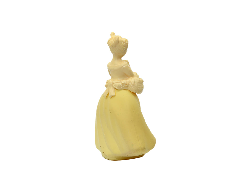 Avon-Yellow Maiden With Flower Basket Decanter