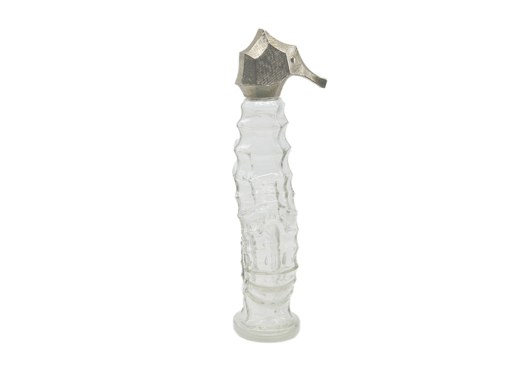 Avon-Clear Glass Sea Horse Decanter