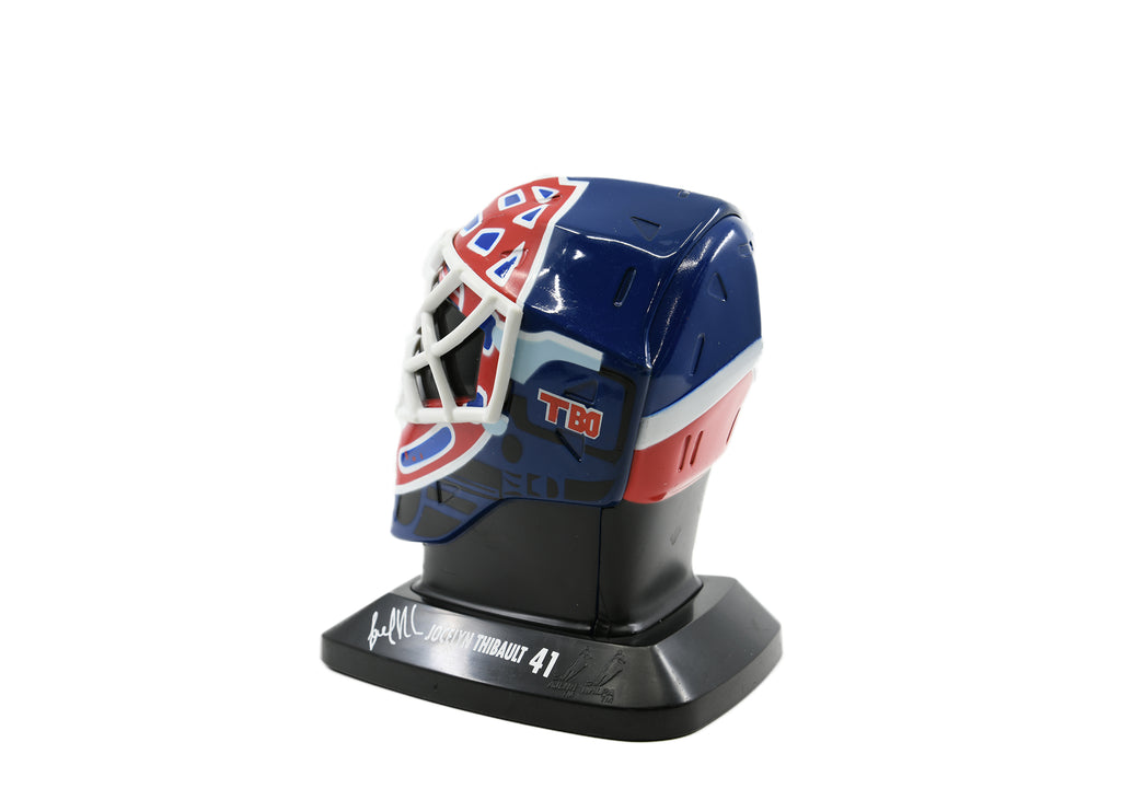 NHL Mini Plastic Goalie Mask -Montreal Jocelyn Thibault