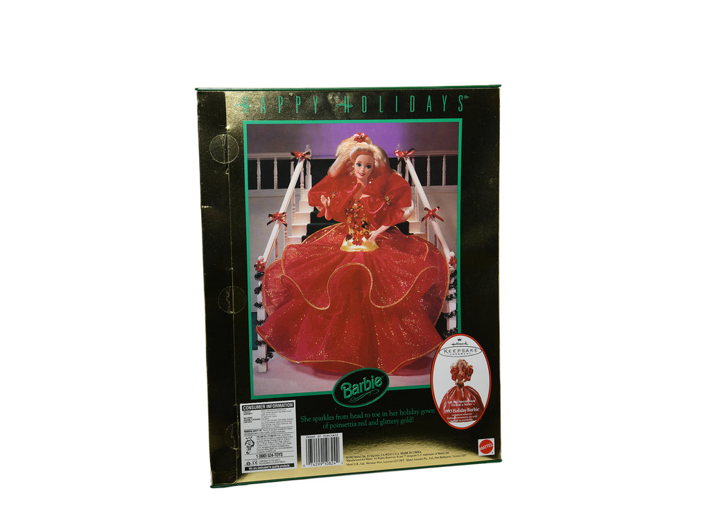 Mattel Barbie Doll-1993 Happy Holidays NIB 10824