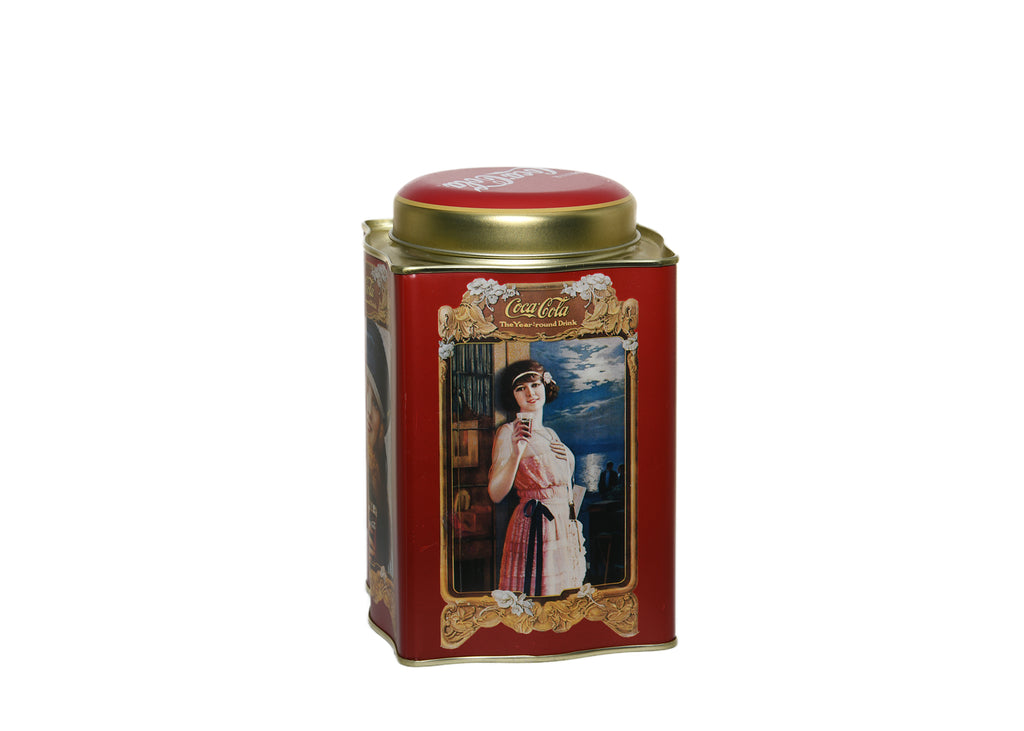 Coca Cola Tin Container "The Year Round Drink" (Red)