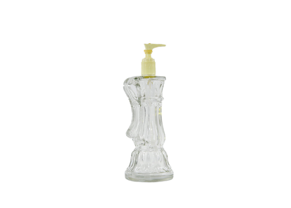 Avon-Old Fashion Clear Glass Hand Lotion Decanter