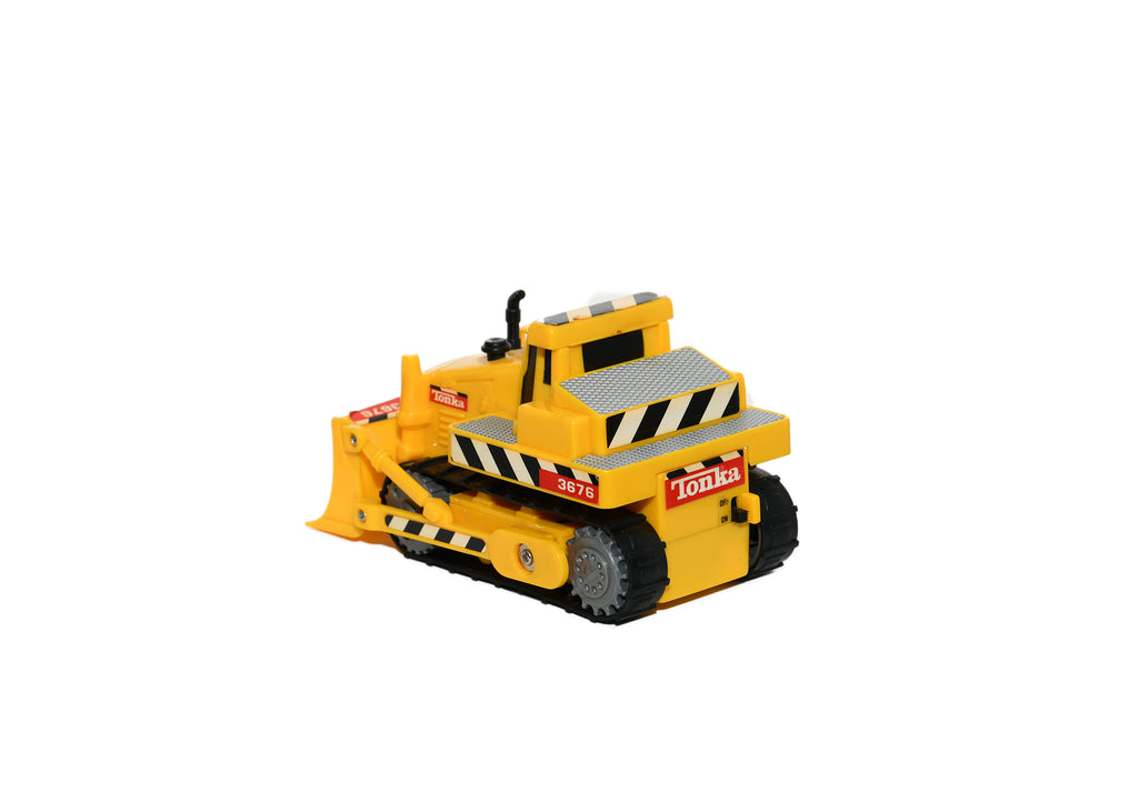 Tonka- Battery Operated Plastic Bulldozer -Hasbro 2000