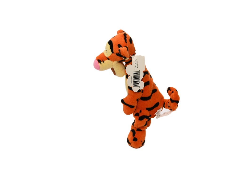 TIGGER Mini 9" Bean Bag Mouseketoys Plush Soft Stuffed Curled Tail Tiger NEW Tag