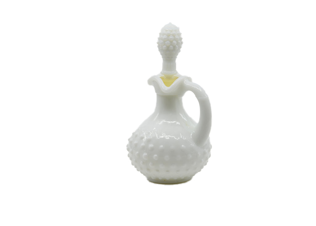 Avon-White Milk Glass Studded Vase