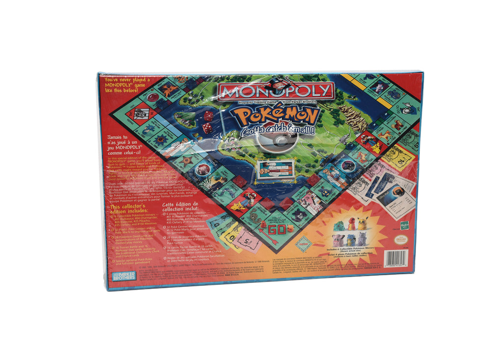 Pokemon-Monopoly-Collector's Edition English-French Packaging 1999 NIB