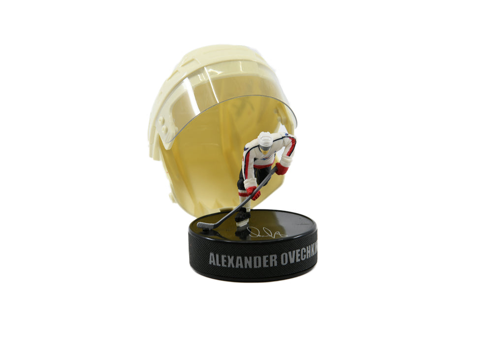 NHL Mini Plastic Hockey Helmet & Puck -Alexander Ovechkin-Capitals