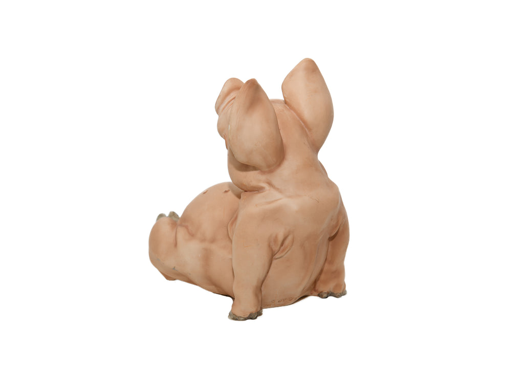 Pig Laying On Back-Figurine