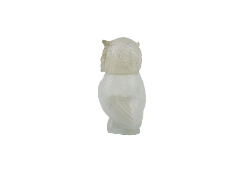 Avon-Owl Milk Glass Decanter