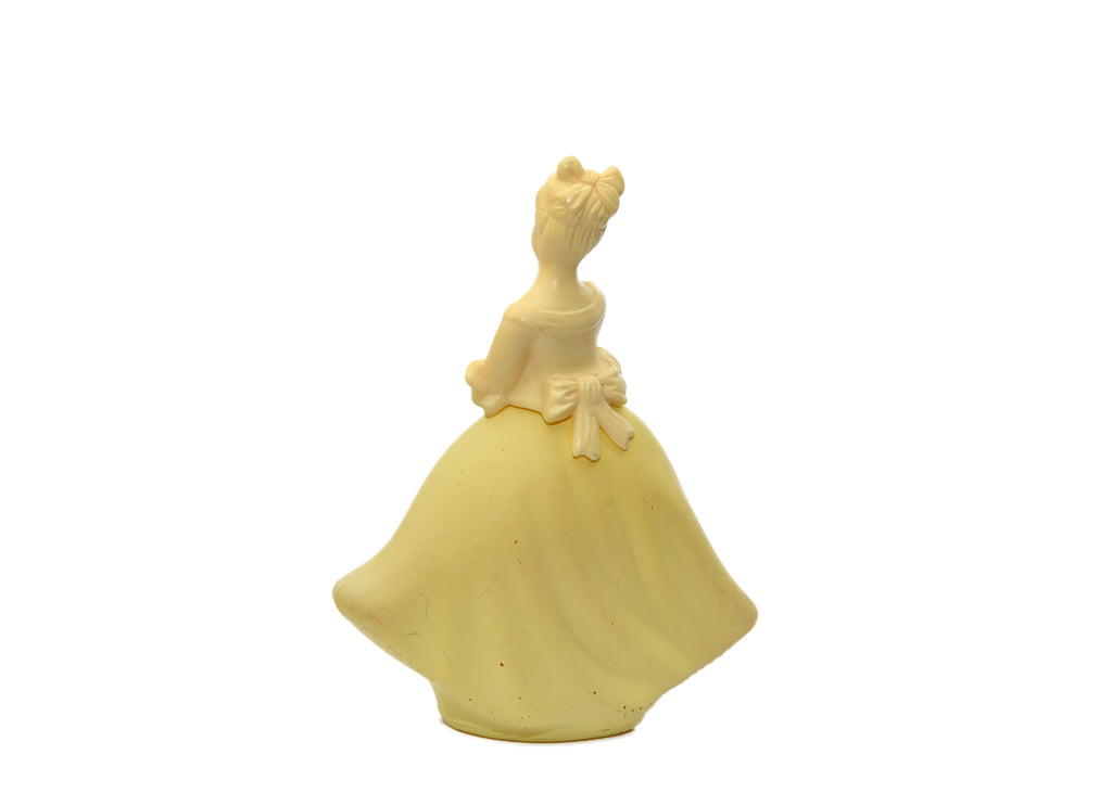 Avon-Yellow Maiden With Flower Basket Decanter