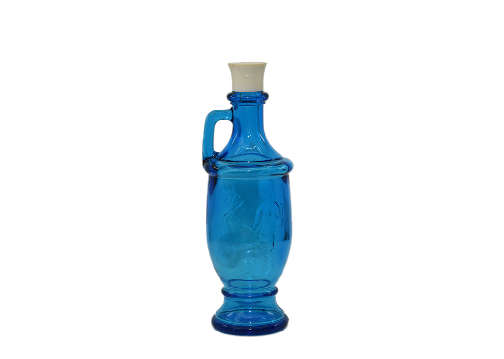 Avon-Blue Vase With Lady On Front