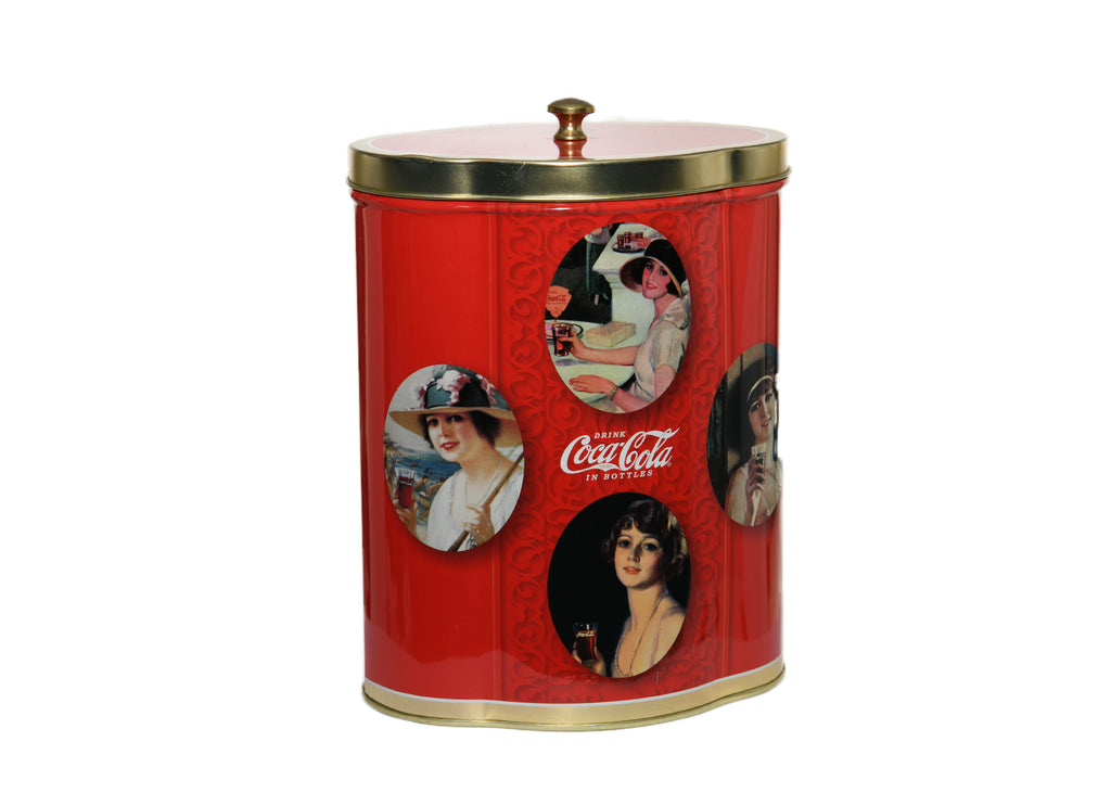 Coca Cola Tin Container "Drink Coca-Cola In Bottles"