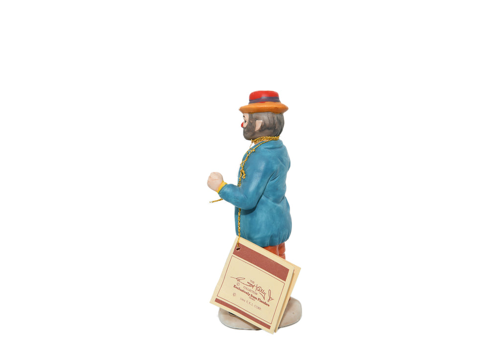 Emmett Kelly Jr Figurine Collection Clown Blue Coat