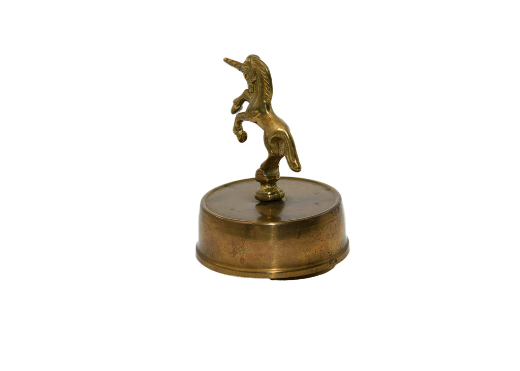 Unicorn Brass Musical Box