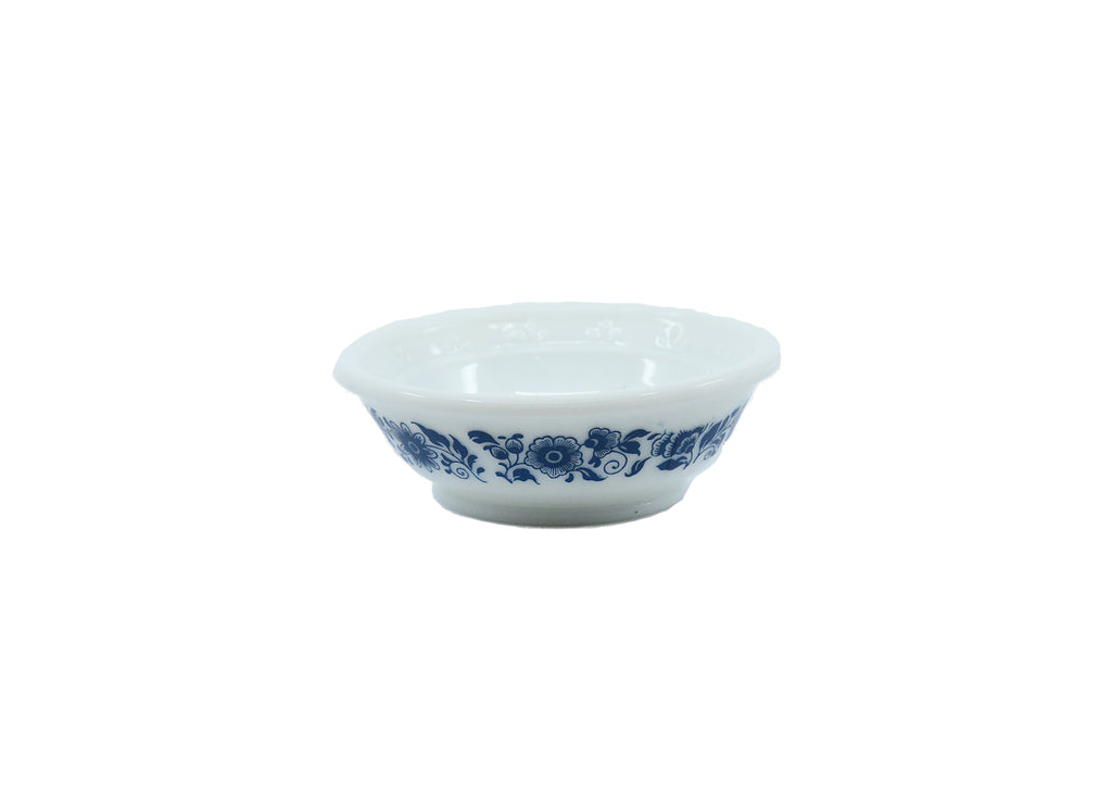 Avon-White with Blue Flower Bath Basin