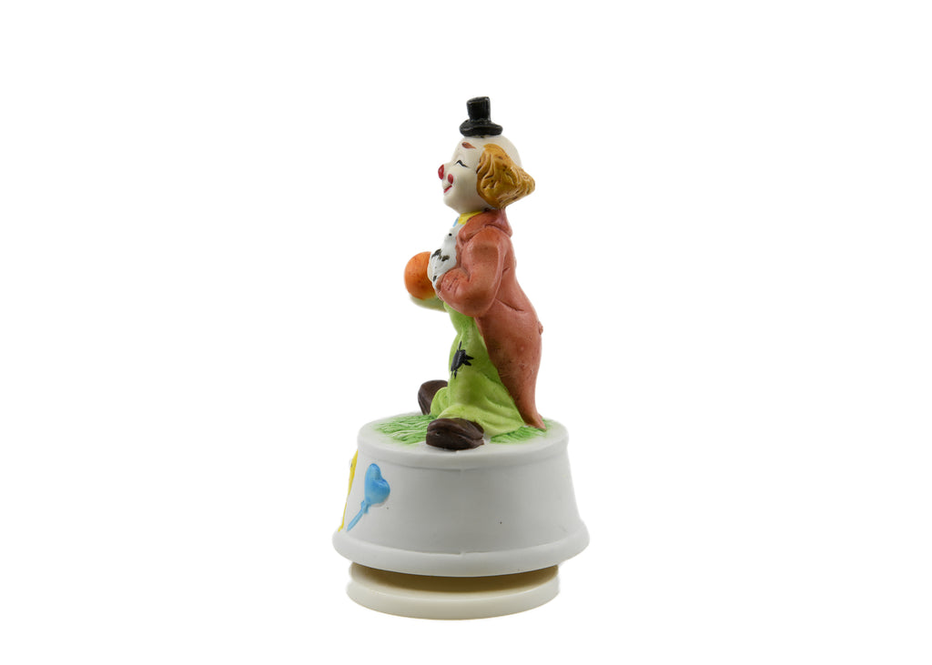 Clown-Music Box- Orange Ball and Dove