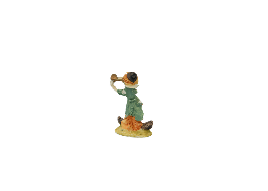 Vintage SATIS 5 Clown Playing Trumpet Mini Figurine