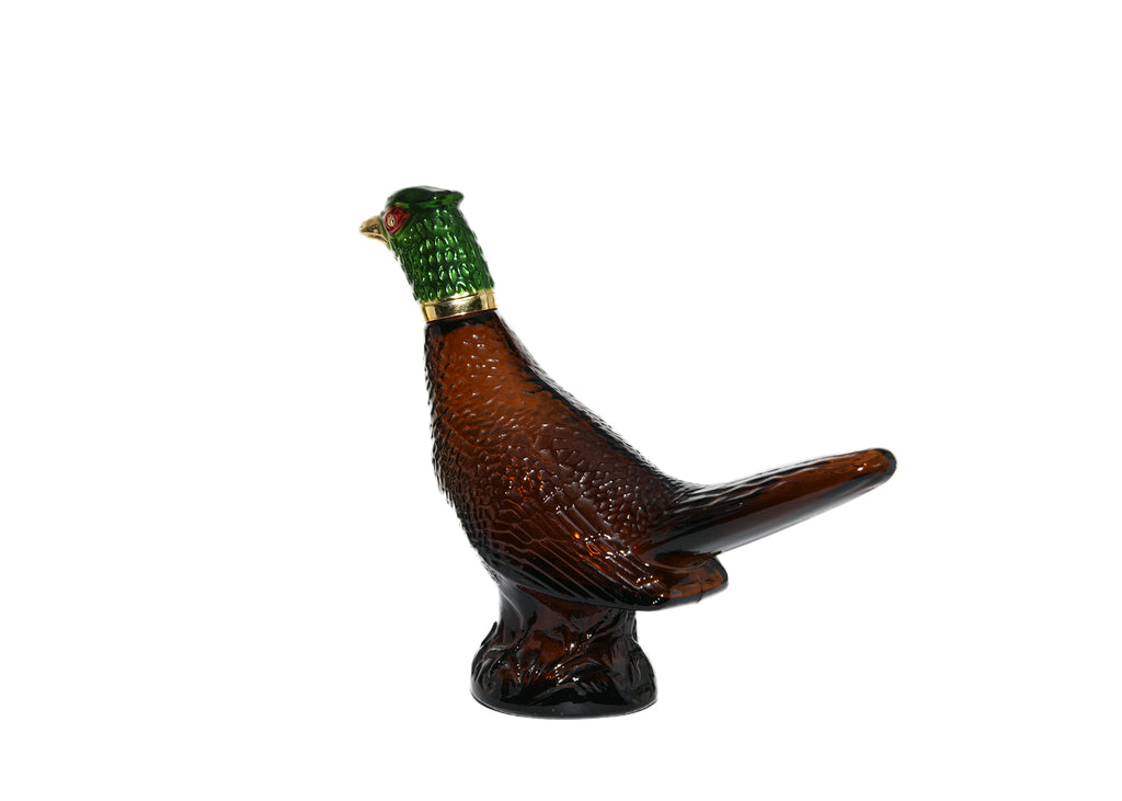 Avon-Male Pheasant Glass Decanter