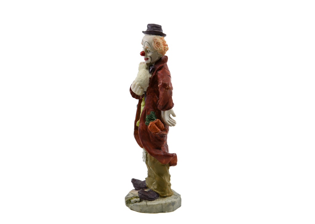 Clown Ornament Holding A Rabbit