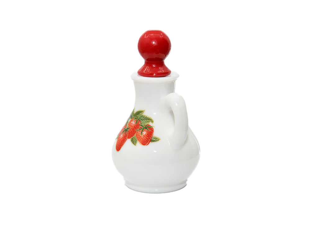 Avon-Strawberry And Cream Bath Foam Pitcher Bottle